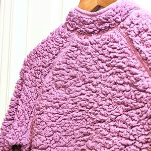 Lilac Full Zip Cozy Sherpa Fleece Jacket. Like New! XS